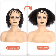 Afro Kinky Curly Headband Wig