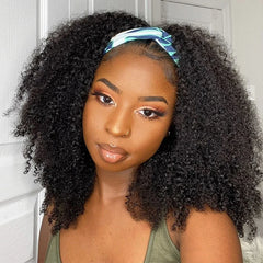 Afro Kinky Curly Headband Wig