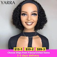 Brazilian Kinky Curly Headband Wig