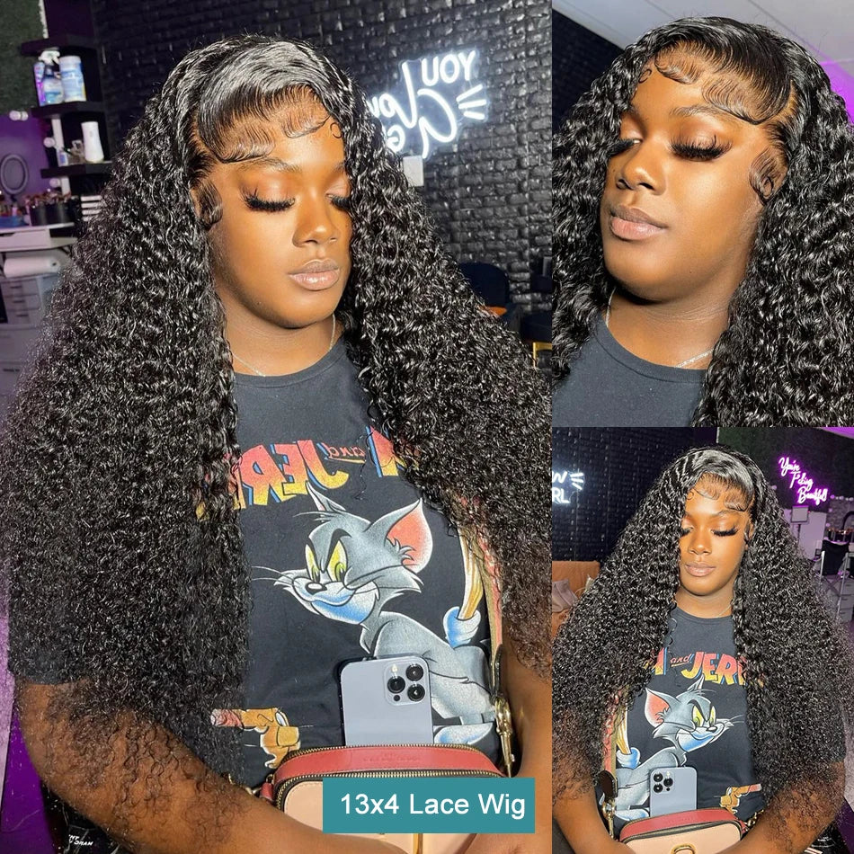 30/34 Inch HD Water Wave Lace Wig