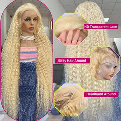 613 Honey Blonde Deep Wave Wig