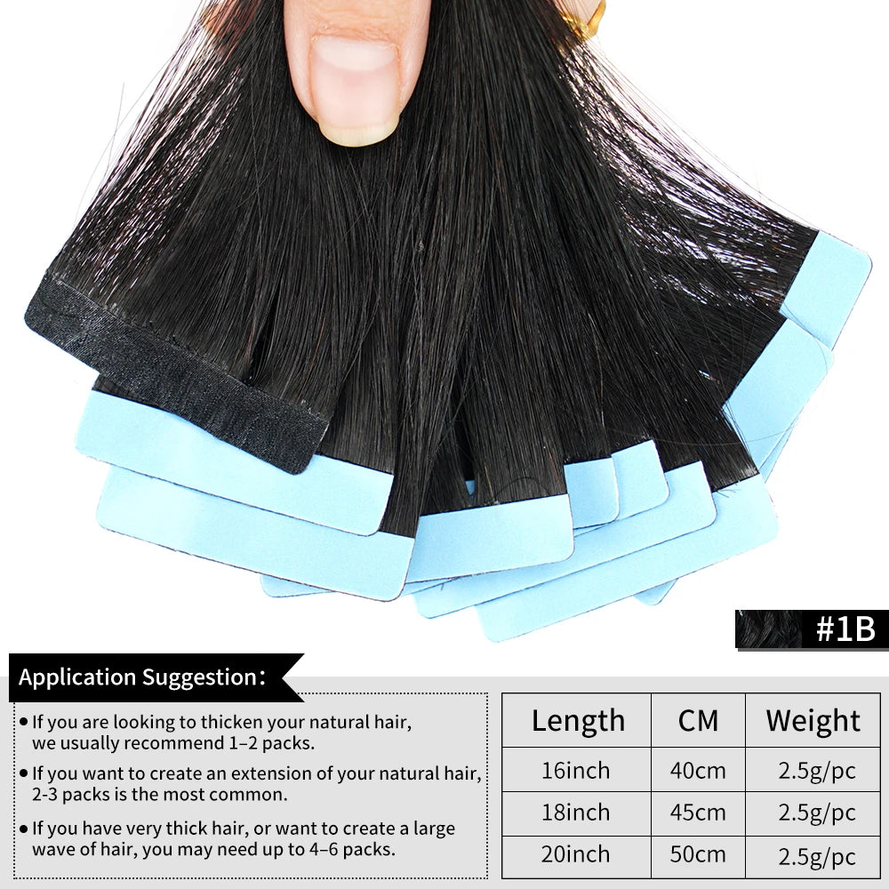 Tape-In Remy Hair Extensions